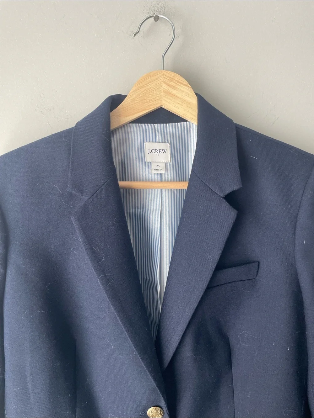 J. Crew Classic Navy Schoolboy Blazer